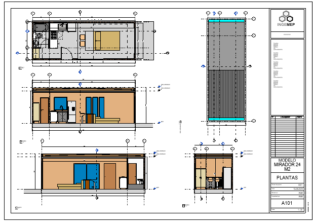 Modelo Nido 24 m2 - lamina