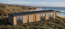 Render exterior principal del Modelo Bahía 36 m² de INGEMEP Proyectos