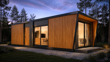 Vista exterior lateral del Modelo Mirador 24 m²