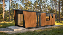 Vista exterior posterior del Modelo Mirador 24 m²