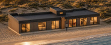 Render cara poniente del Modelo Totoralillo 110 m²