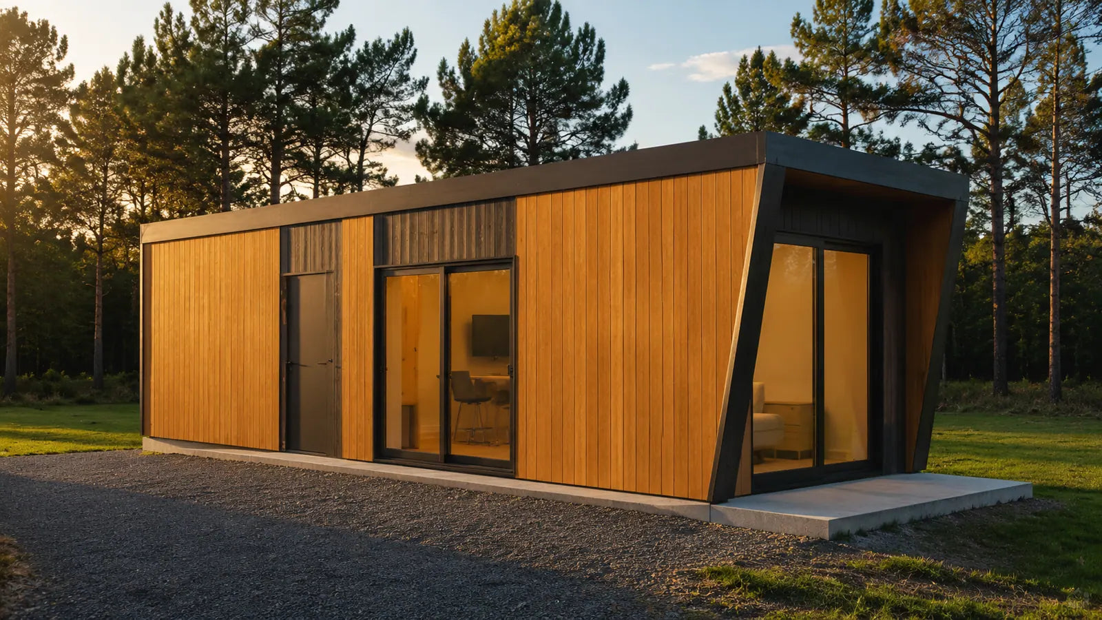 Render exterior de Modelo Mirador, vivienda de 24 metros cuadrados