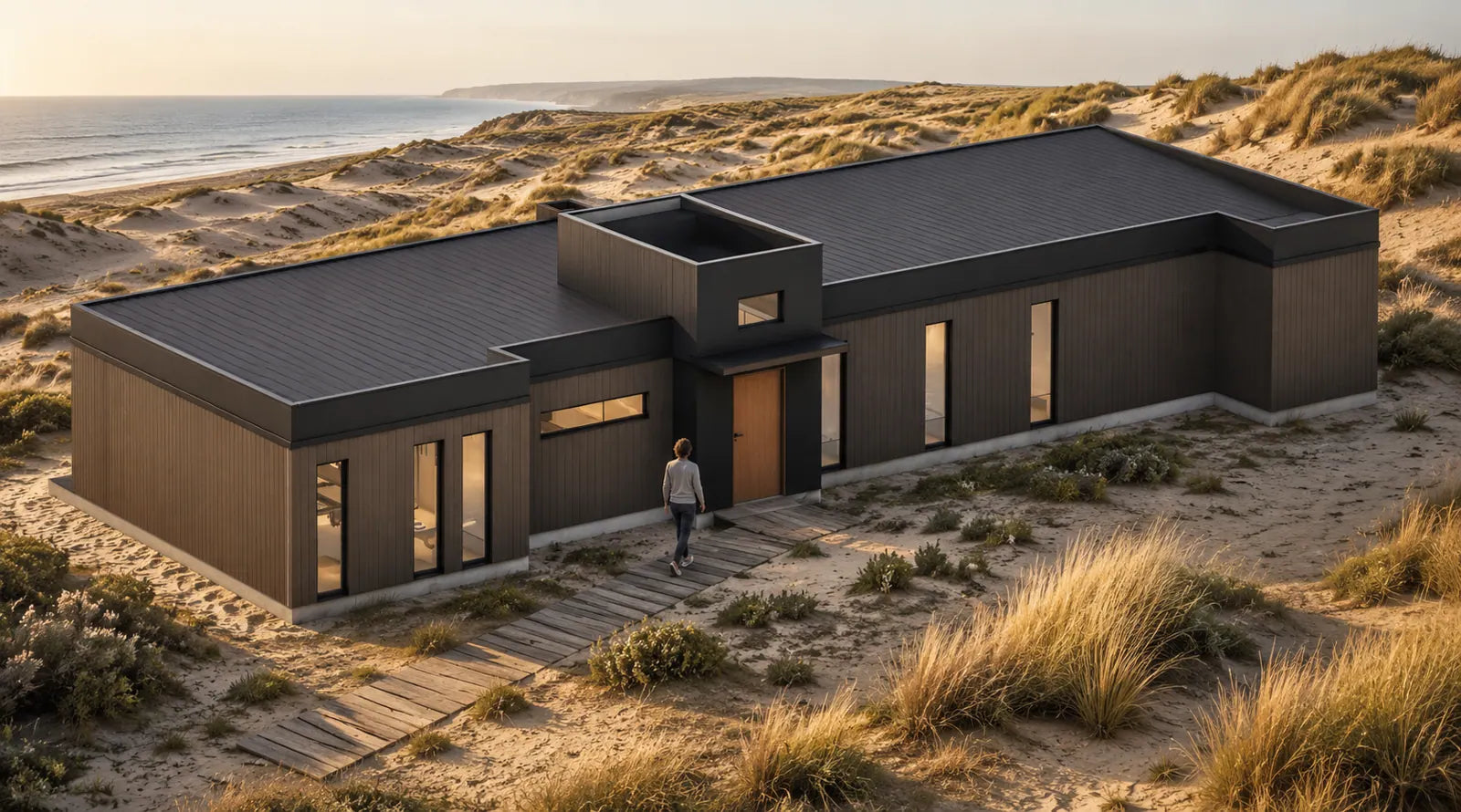 Render exterior de Modelo Totoralillo, vivienda de 110 metros cuadrados